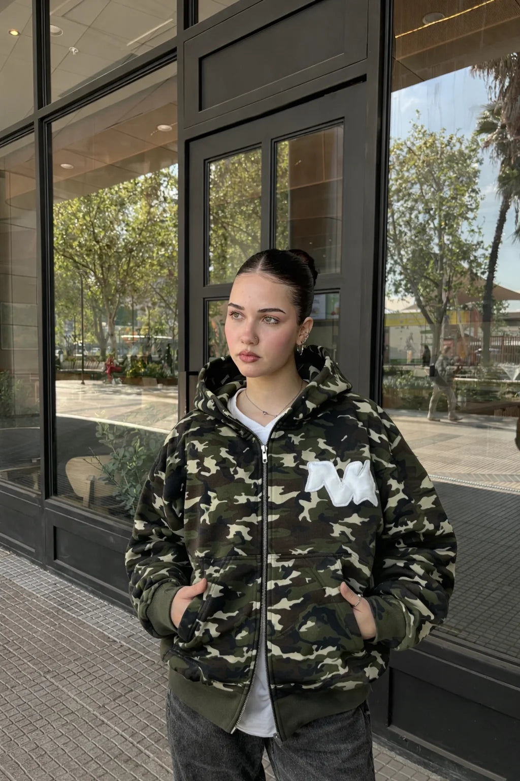 Poleron Nero Project Raw Logo Camo