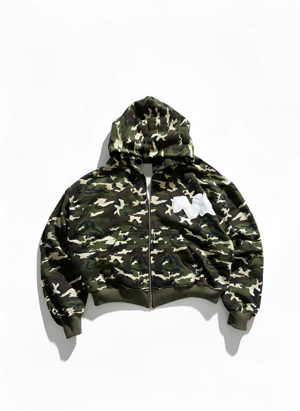 Poleron Nero Project Raw Logo Camo