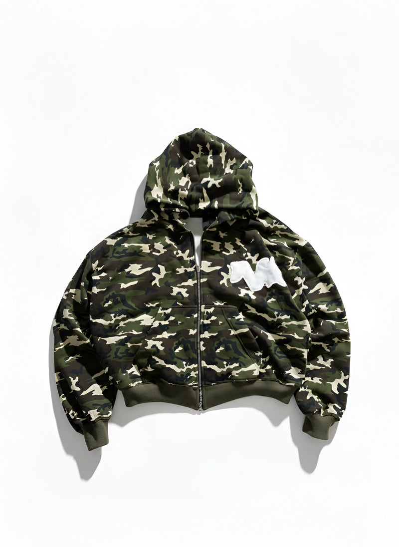 Poleron Nero Project Raw Logo Camo