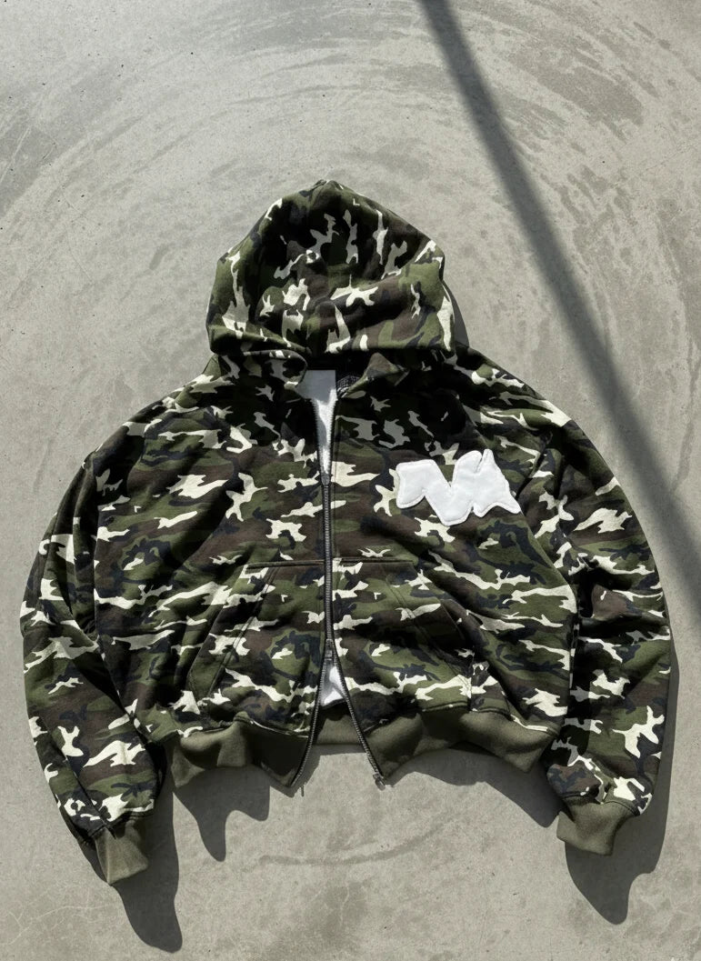 Poleron Nero Project Raw Logo Camo