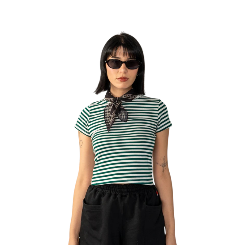 Polera Baby Tee Striped WAV